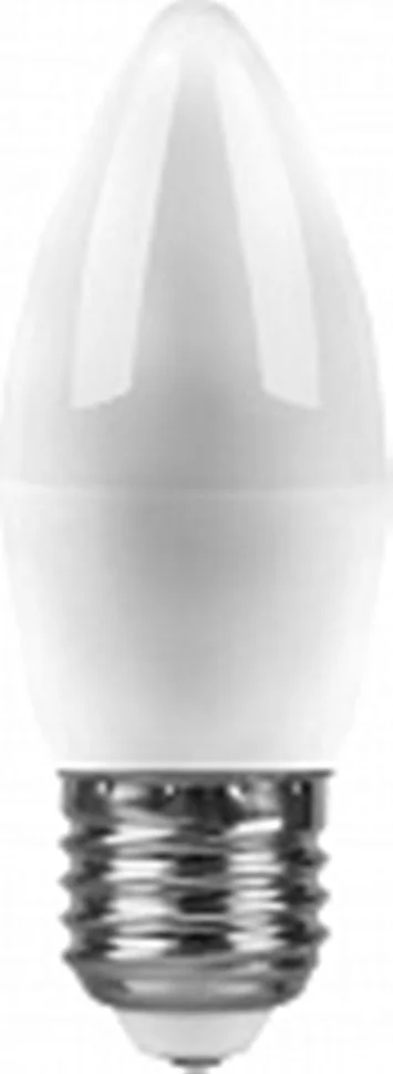 Лампа светодиодная 5W E27 230V 2700K (желтый) Свеча Feron, LB-72*