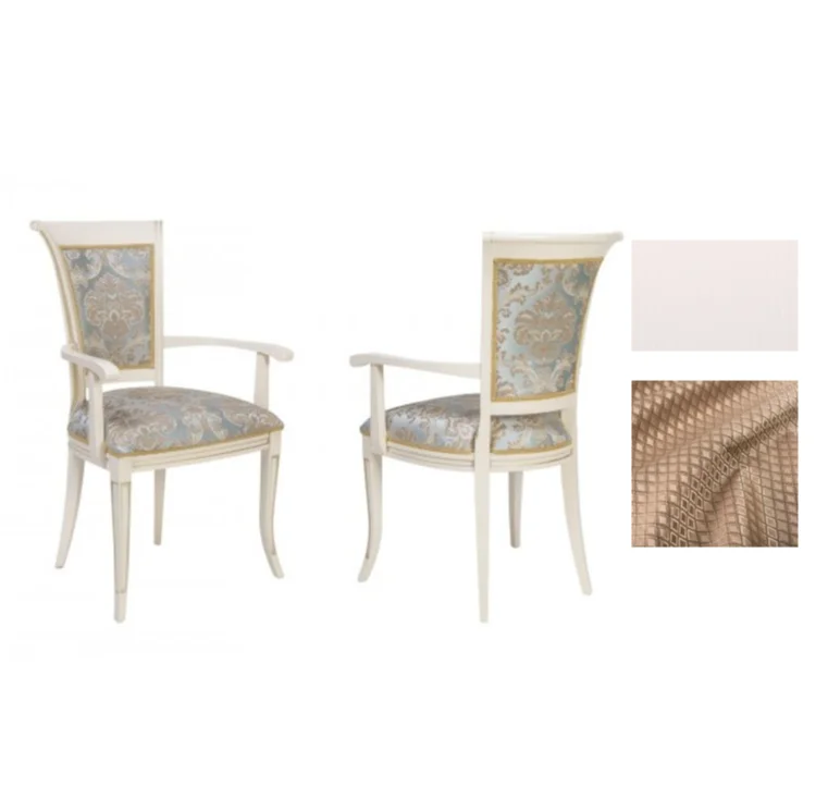 Кресло "Примо" КМ7 тон с золотой патиной Ткань VATACAN COM KORIZA