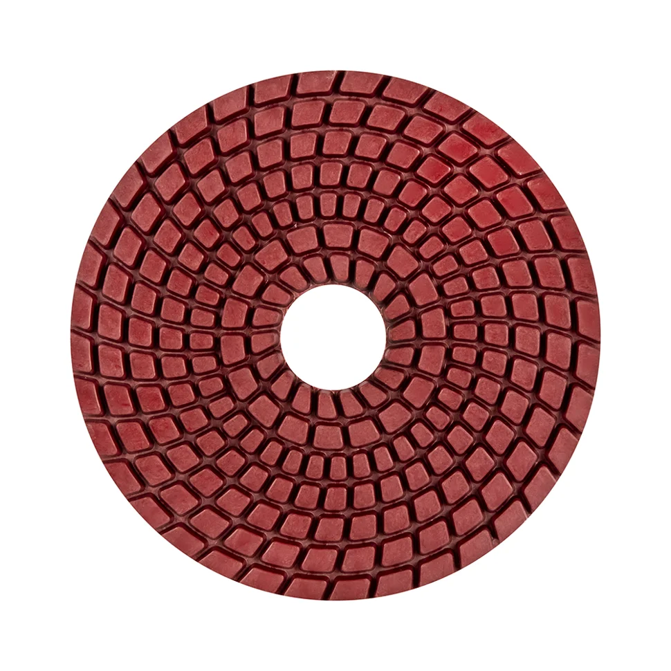 Круг алмазный гибкий шлифовальный ПРАКТИКА 100 мм для мокрого шлифования, P 400