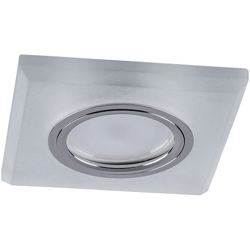 Светильник точечный Feron CD8170 со светодиодной подсветкой 15LED*2835 SMD 4000K, MR16 50W G5.3, белый матовый, с драйвером в комплекте