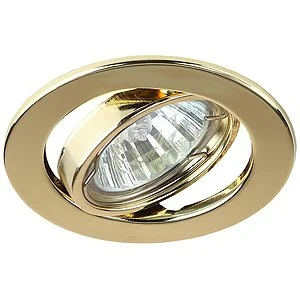Светильник точечный ЭРА ST2A GD штампованный поворотный MR16,12V/220V, 50W золото