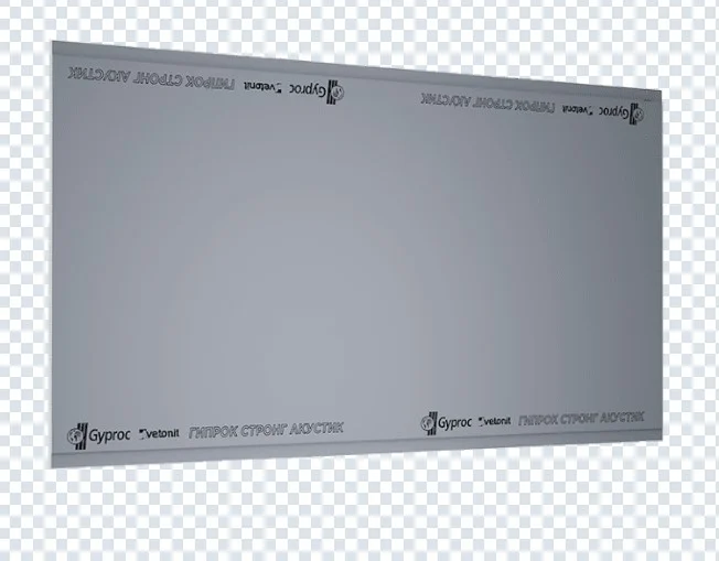 Гипсокартон ГКЛ Vetonit (Gyproc) Стронг Акустик ГСП-RD-УК 3000*1200*15 мм звукоизоляционный Гипсокартон ГКЛ Vetonit (Gyproc) Стронг Акустик ГСП-RD-УК 3000*1200*15 мм звукоизоляционный