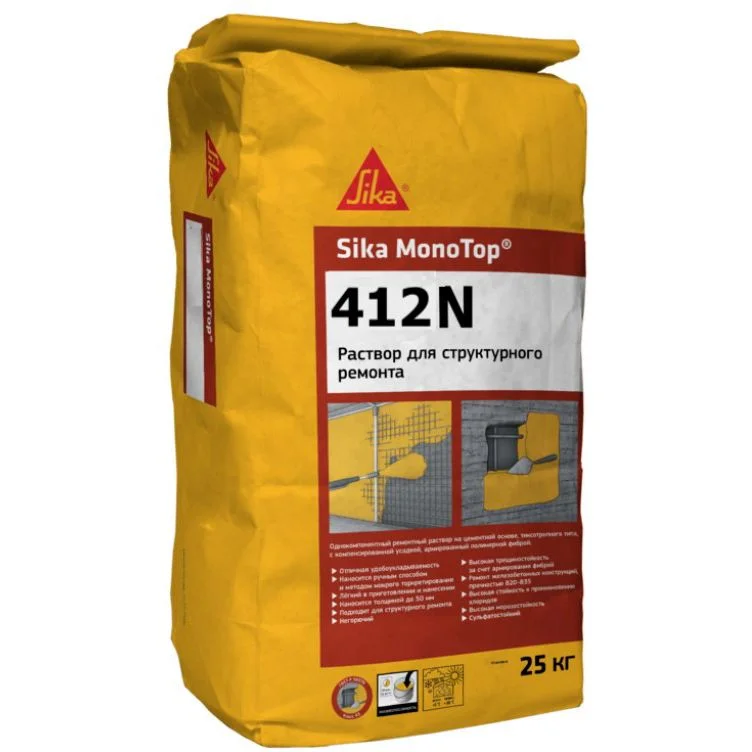 Смесь ремонтная Sika MonoTop-412 N конструкционная 25 кг