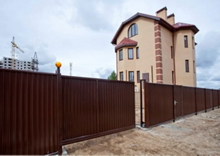 Ворота откатные Эстет PE RAL 8017 2*4,5м