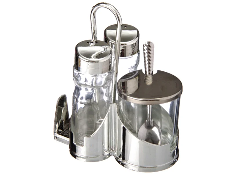 Набор для специй "Комфорт" 13см, стекло/металл, ZP 828-145 Набор для специй "Комфорт" 13см, стекло/металл, ZP 828-145