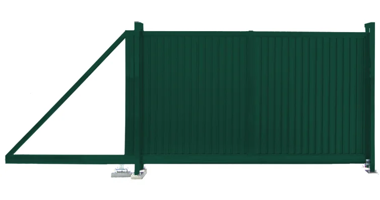 Ворота откатные Эстет PE RAL 6005 2*3,5м