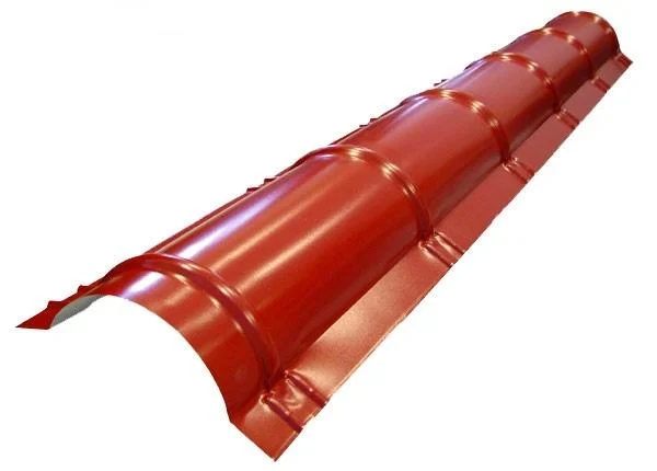 Конёк полукруглый малый Satin PE RR **, 0,5мм, L = 1,97 м, GL