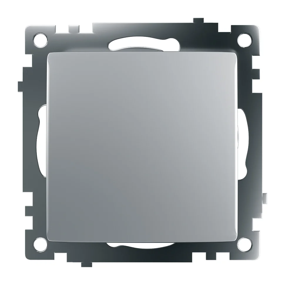 Переключатель перекрестный одноклавишный (механизм), 250В, 10А, серебро, GLS10-7110-03 Катрин STEKKER