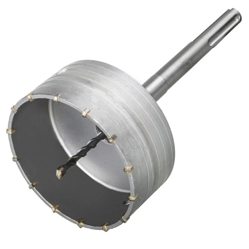 Коронка твердосплавная ударная D=125 мм, SDS-Max, ПРАКТИКА, клипса