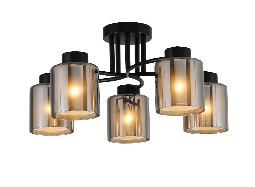 Люстра Freddo 4575-5 BK, 5xE27/40W (51*51*24)