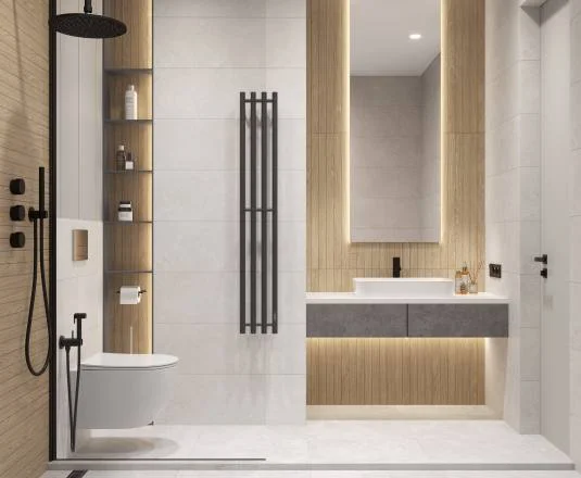Плитка LAPARET Gio deco natural стена 30х89,5 матовая обрезная арт.LP3090B0121R