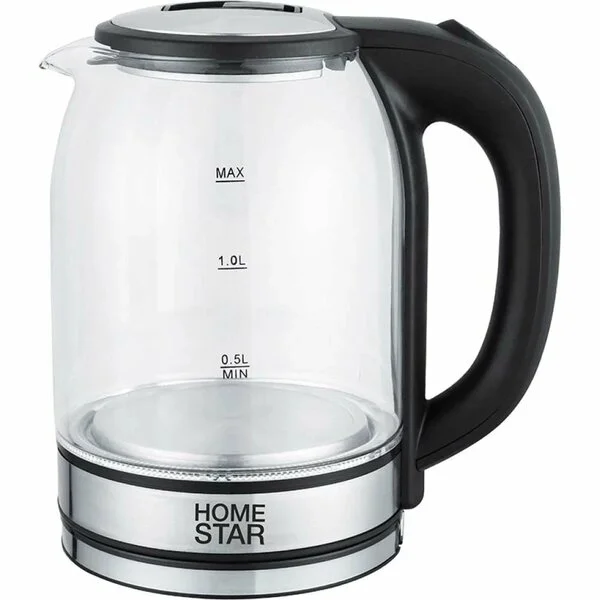 Чайник HOMESTAR HS-1042 (1,8 л) стекло, пластик черный Чайник HOMESTAR HS-1042 (1,8 л) стекло, пластик черный