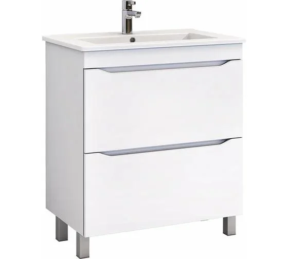 Комплект VIGO: тумба под умывальник Grani 750-0-2 напольная с раковиной Оскар 750