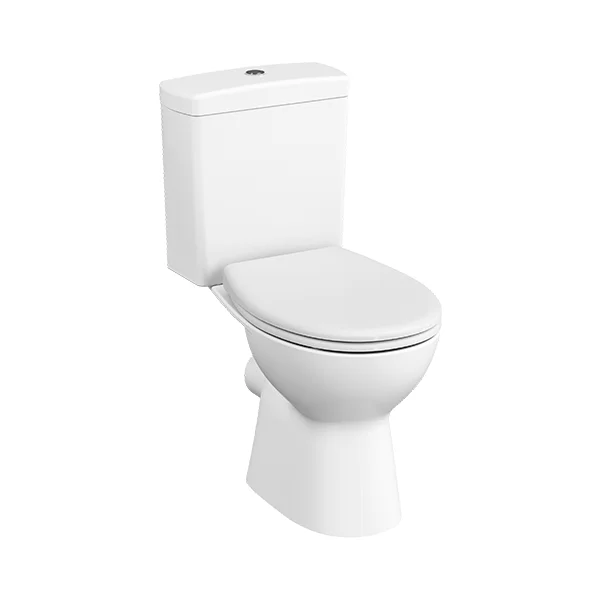 Унитаз-компакт VITRA S10 безободковый с дюропластовым сиденьем микролифт