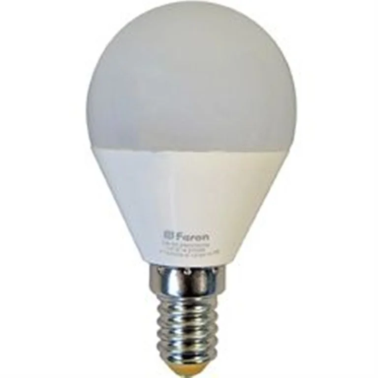 Лампа светодиодная 7W E14 230V 2700K 560Лм (желтый) Шарик матовый (G45) SAFFIT, SBG4507