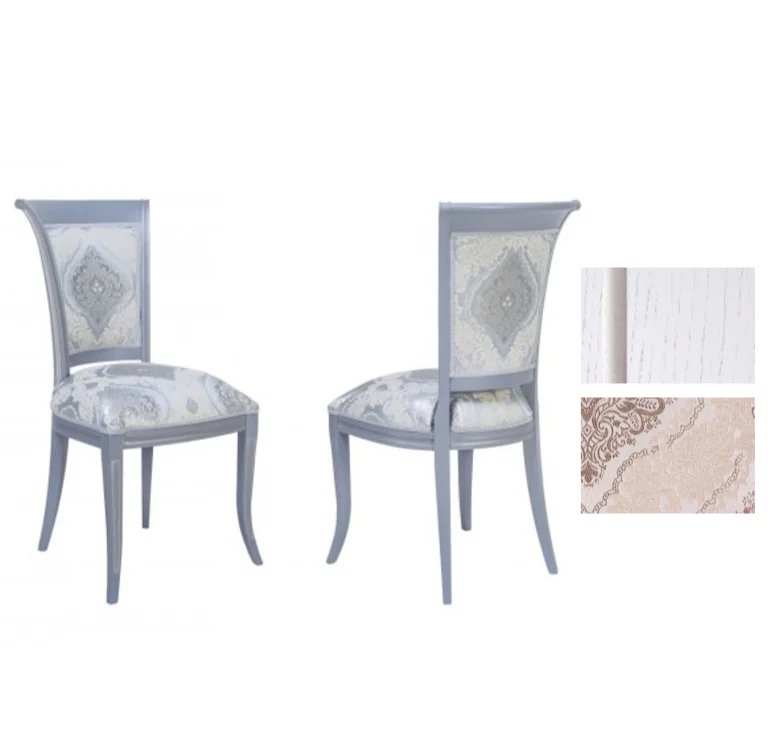 Стул "Примо" 1000х480х590 тон 1 с серебром Ткань 64 Б