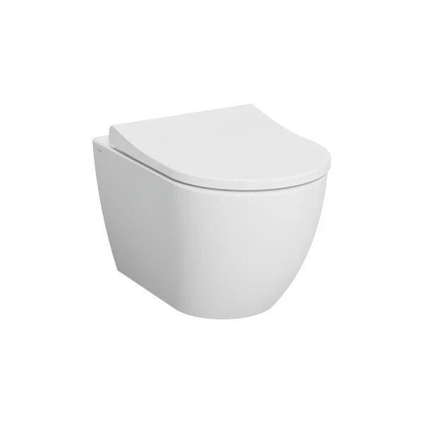 Унитаз подвесной VITRA Mia Round безободковый с сиденьем дюропласт, микролифт
