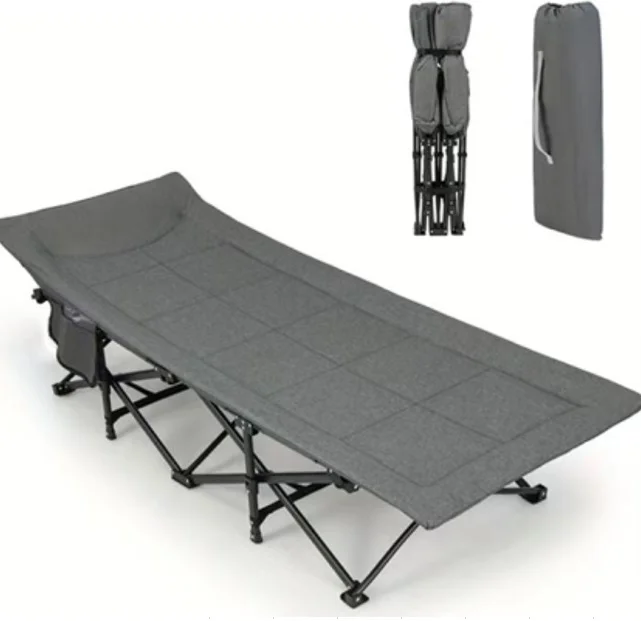 Кровать раскладная "Турист М (мягкая)" с подвесным карманом, упакована в чехол