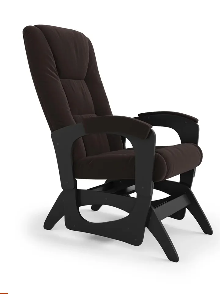 Кресло маятниковое ЛЕОН, ткань ШОКОЛАД CHOCOLATE
