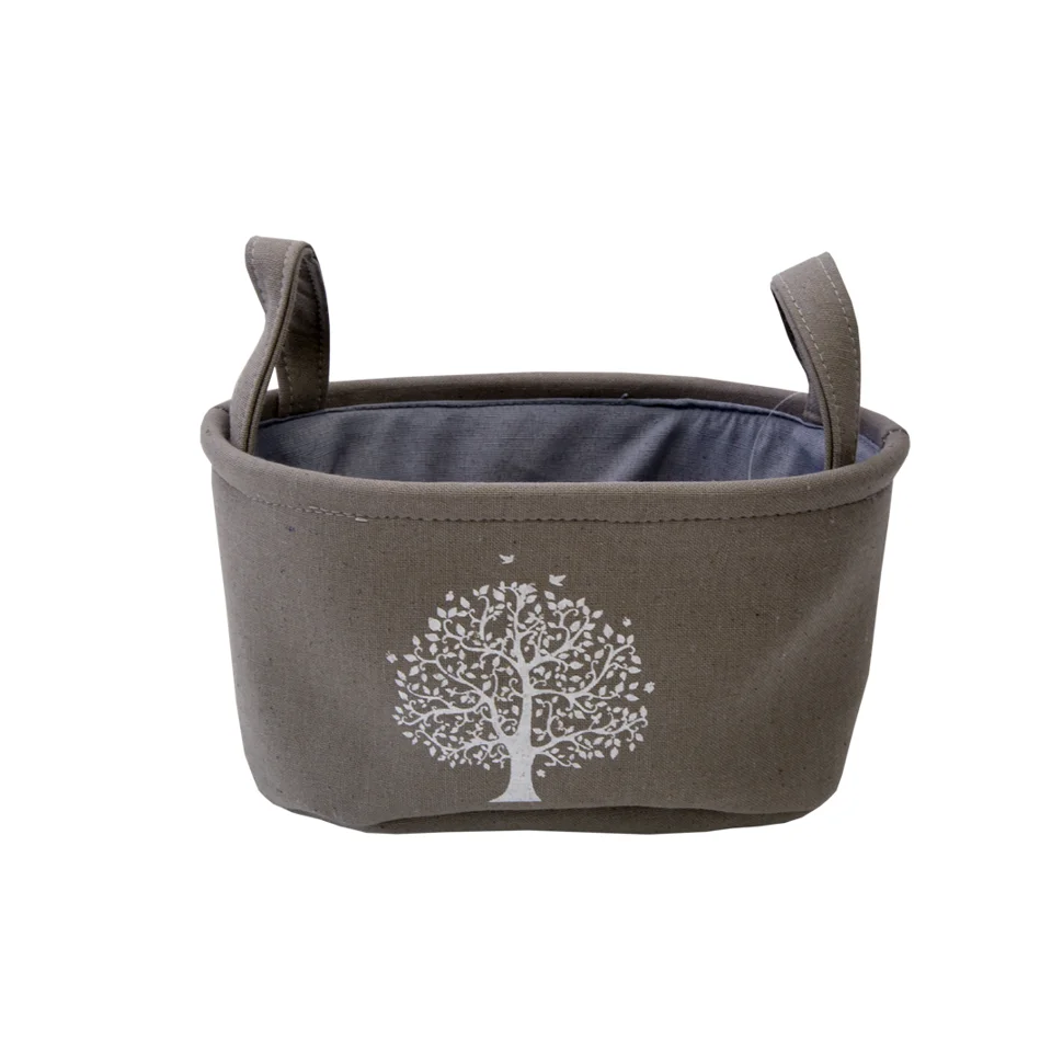 Корзина тканевая для хранения "Сад", Д280 Ш180 В140, серый Корзина тканевая для хранения "Сад", Д280 Ш180 В140, серый