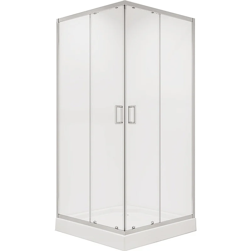 Ограждение душевое NIAGARA NG-6608-08 900х900х1950 квадрат, двери раздвижные, арт. NG-6608-08