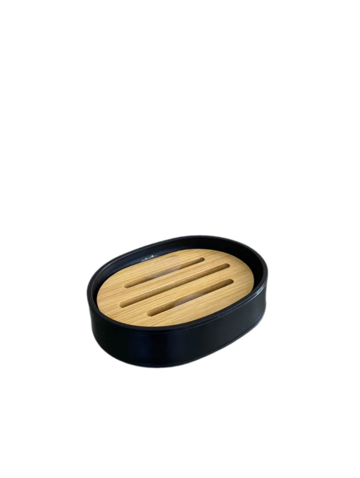 Мыльница настольная черная матовая Мыльница настольная черная матовая