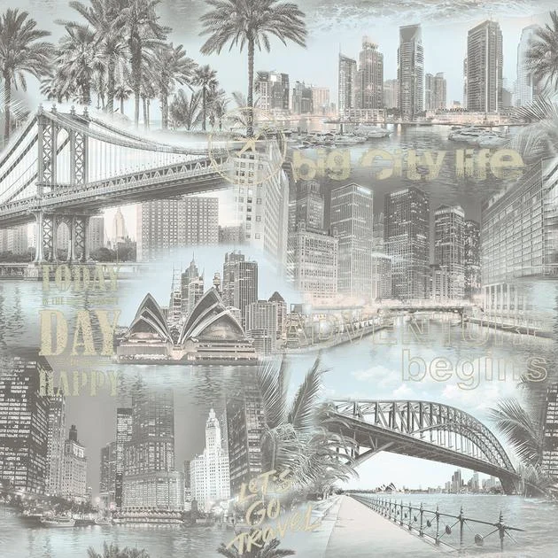 Обои ГОМЕЛЬ ФОКС арт.12282 (до1) бумажные дуплексные 0,53*10м Мегаполис декор (акция)