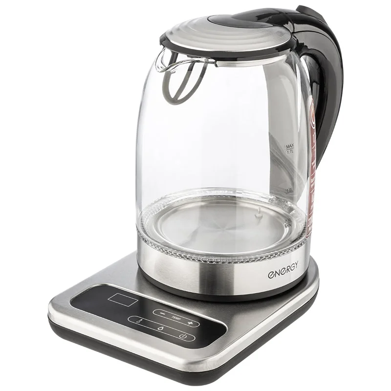 Чайник ENERGY E-220E (1,7 л) стекло, на подставке