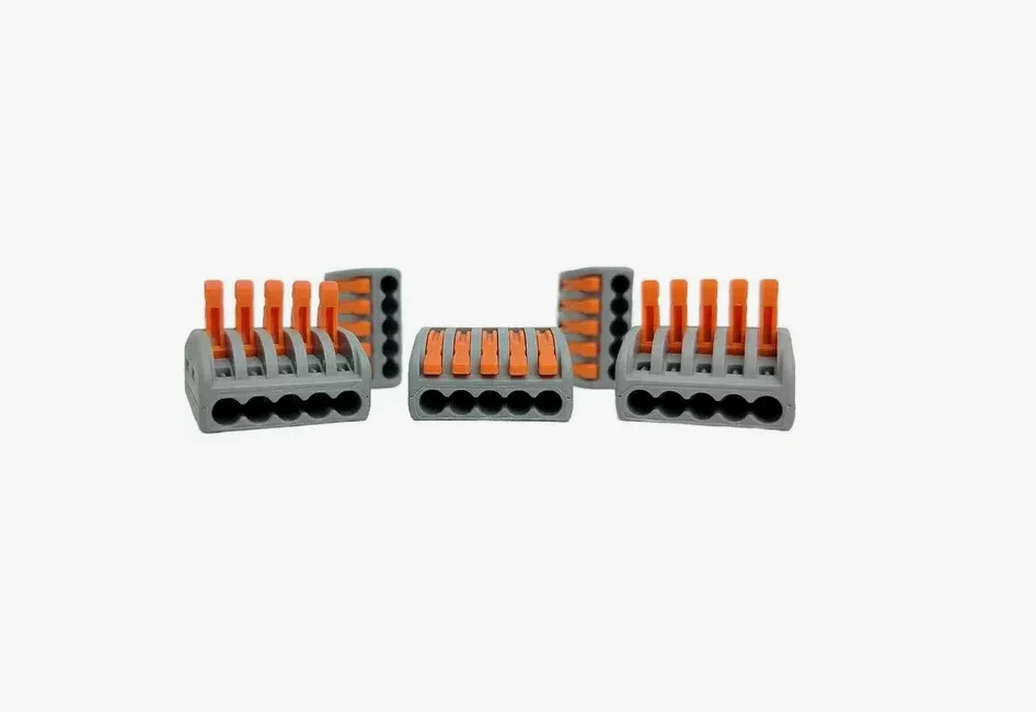 Клемма универсальная СМК 222-415, 5-проводная серая (40 шт), BUILDER