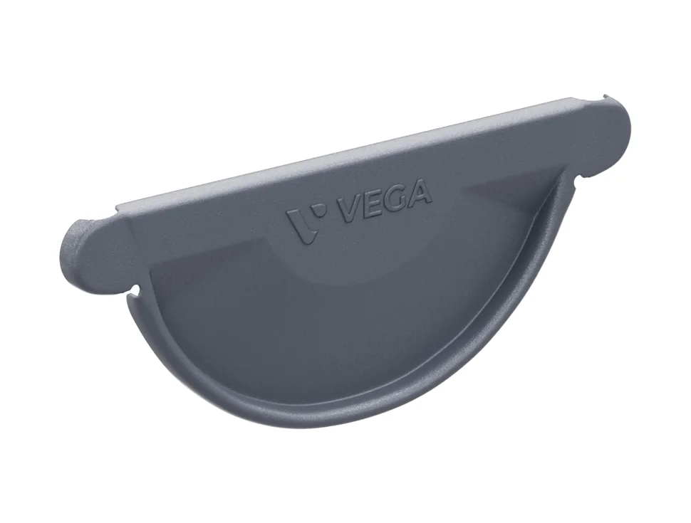 Заглушка желоба ф125мм ПЭ (RAL 7024 (RR23) (темно-серый)) Заглушка желоба ф125мм ПЭ (RAL 7024 (RR23) (темно-серый))