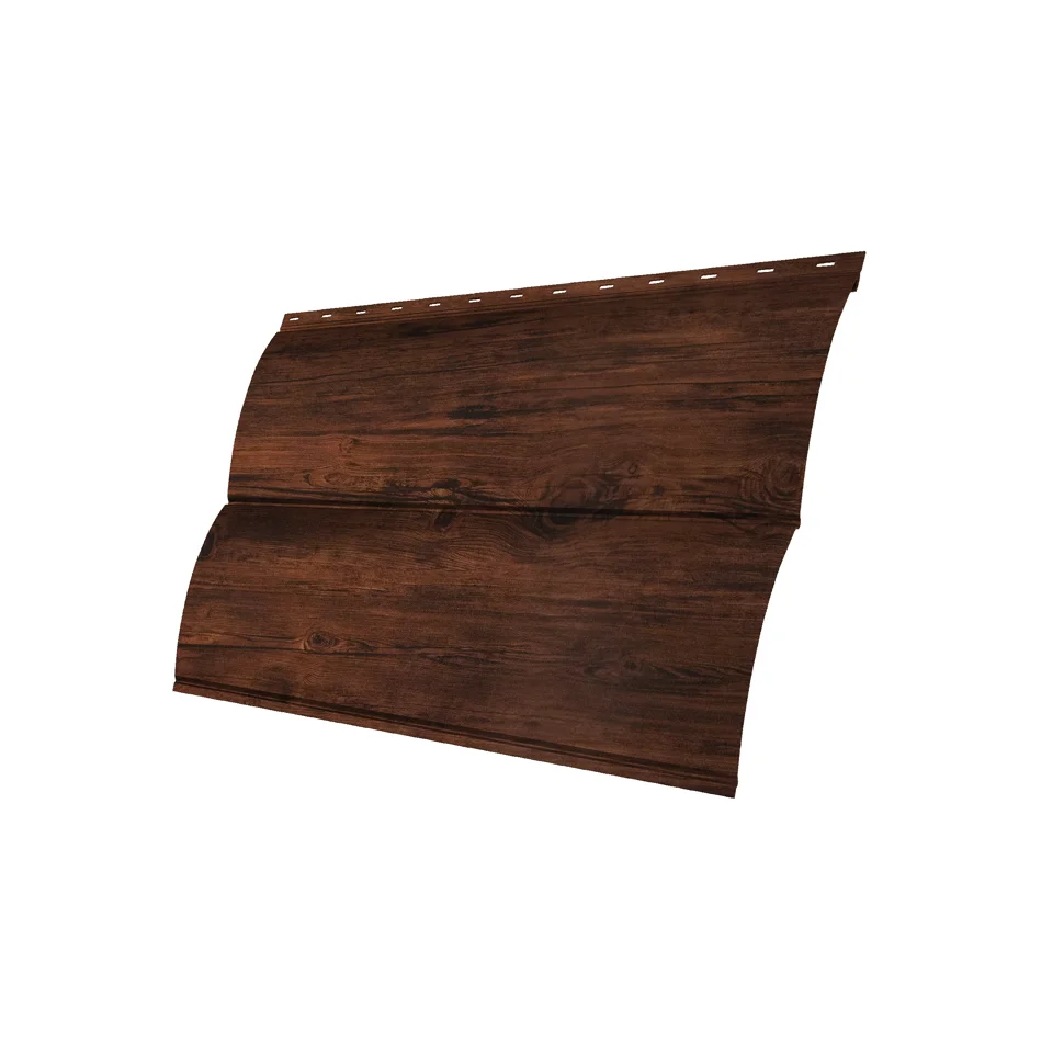 М/сайдинг Блок-Хаус NEW (GL) Print Elite Cherry Wood (Бразильская вишня) толщина 0,45мм, размер 0,361*0.59 м.п. (в пленке)