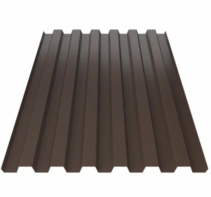 Профнастил С-21-R, 0.5 мм, PE, RAL 8017 (шоколад) 1.055 * 2 м.п. (Дисконт)