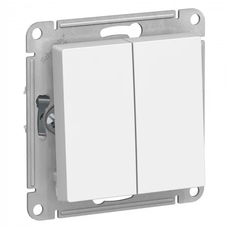 Механизм переключателя проходного 2-кл. СП AtlasDesign 10А IP20 (сх. 6/2) 10AX бел. Schneider Electric ATN000165