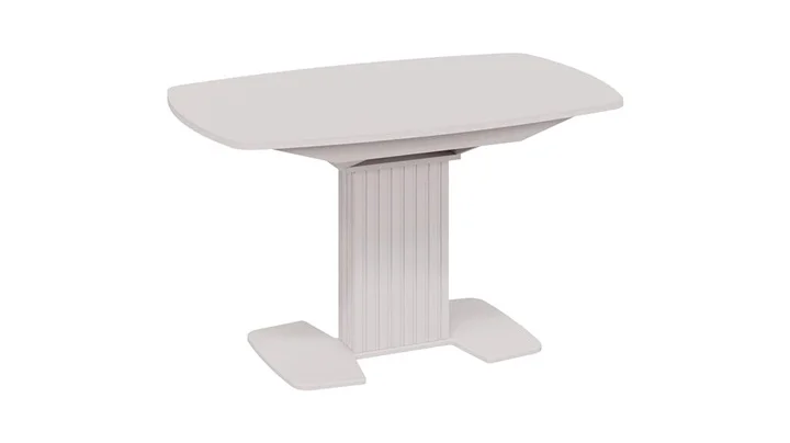 Стол обеденный Хилтон раздвижной Тип 2 1302*(1617)*747*800 (Кашемир/Стекло матовое кашемир)