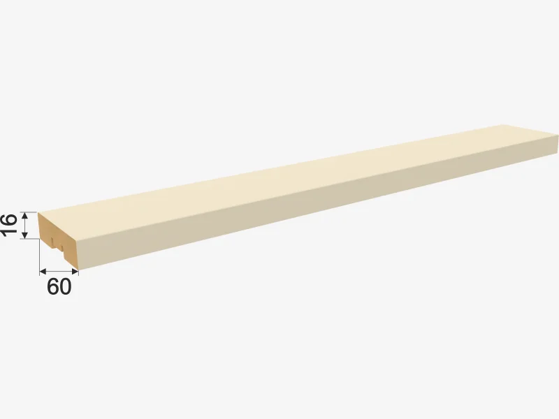 Рейка интерьерная на основе МДФ STELLA Планкен De luxe Palomino 16*60*2700