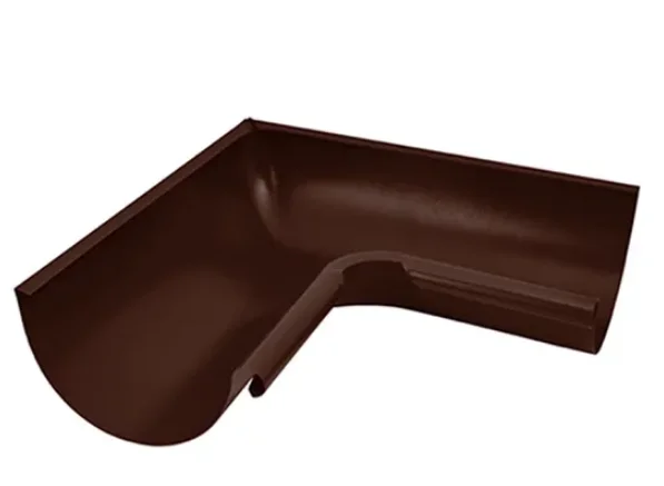 ST Угол желоба внешний, 90гр, 125/90мм RAL 8017