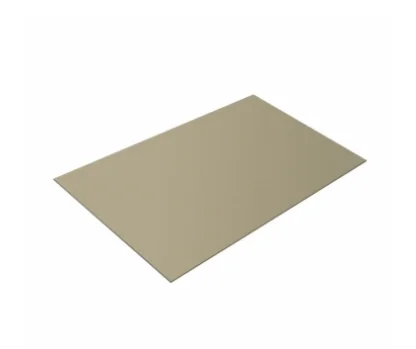 Плоский лист PE RAL 1015 (светлая слоновая кость), 0.5мм ГОСТ (Satin), 1.25*2 м.п., пл=2.5м2 (в пленке)