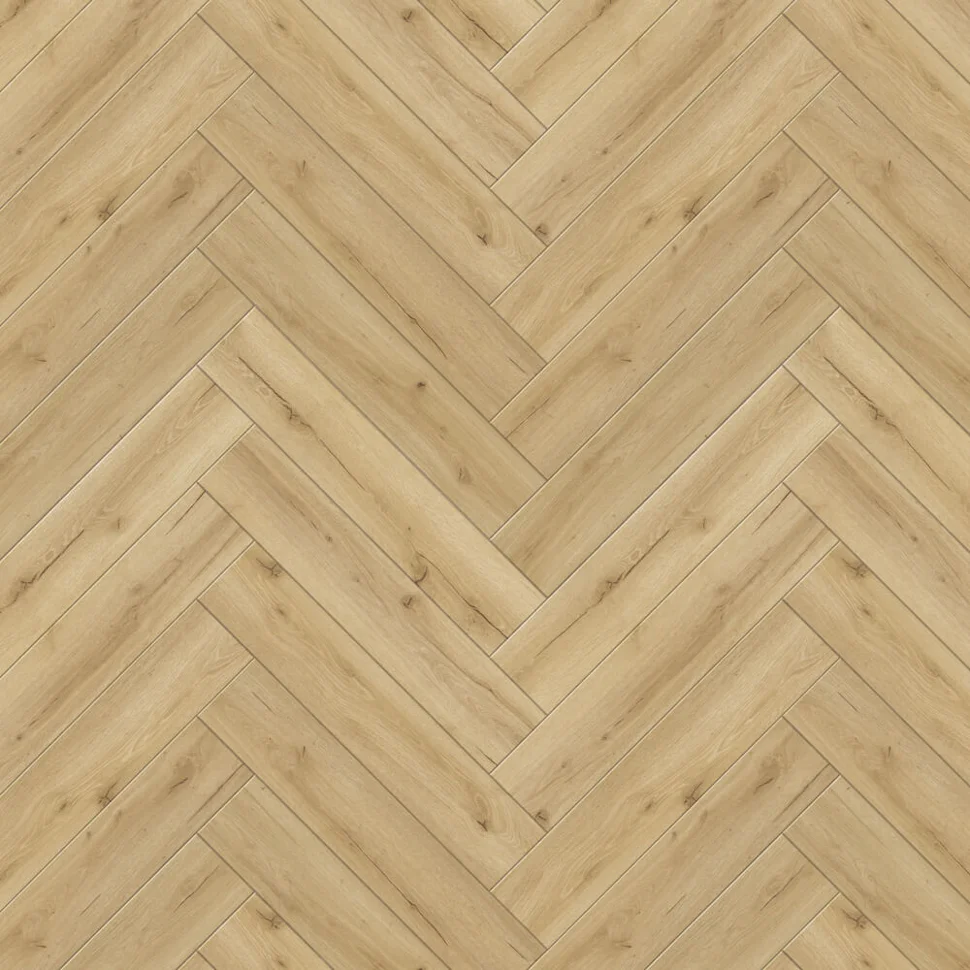 Ламинат виниловый водостойкий SPC CronaFloor 4V Herringbone 2.0 42 класс Дуб Кан 640*128*4.5 мм (с фаской)