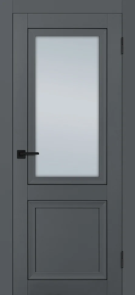 Дверь PROFILO PORTE ПСТ-37 стекло сатинат, темно-серый матовый 80