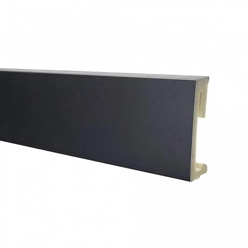 Плинтус SALAG ALPHA Black (черный) 60мм ПВХ гибкий 2,2 м Плинтус SALAG ALPHA Black (черный) 60мм ПВХ гибкий 2,2 м