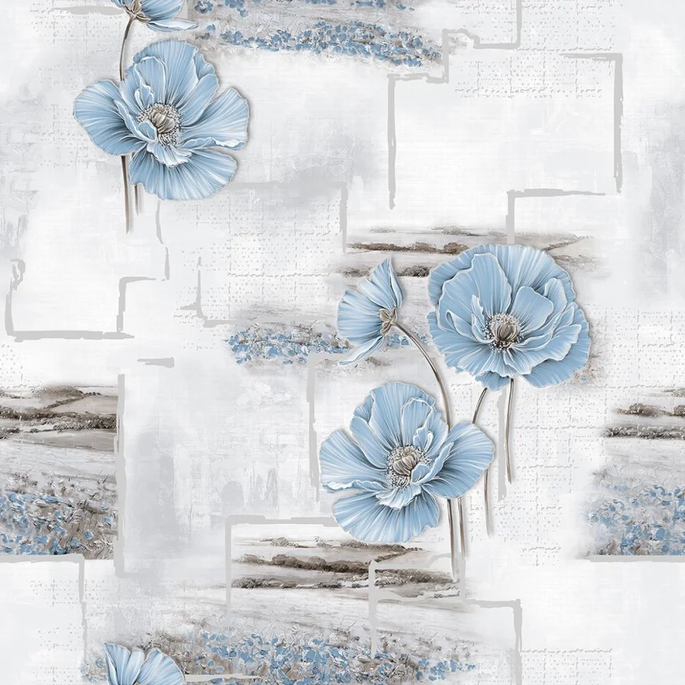 Обои Саратовские бумажные моющиеся С3В гр.2 Маки 06 10,05*0,53