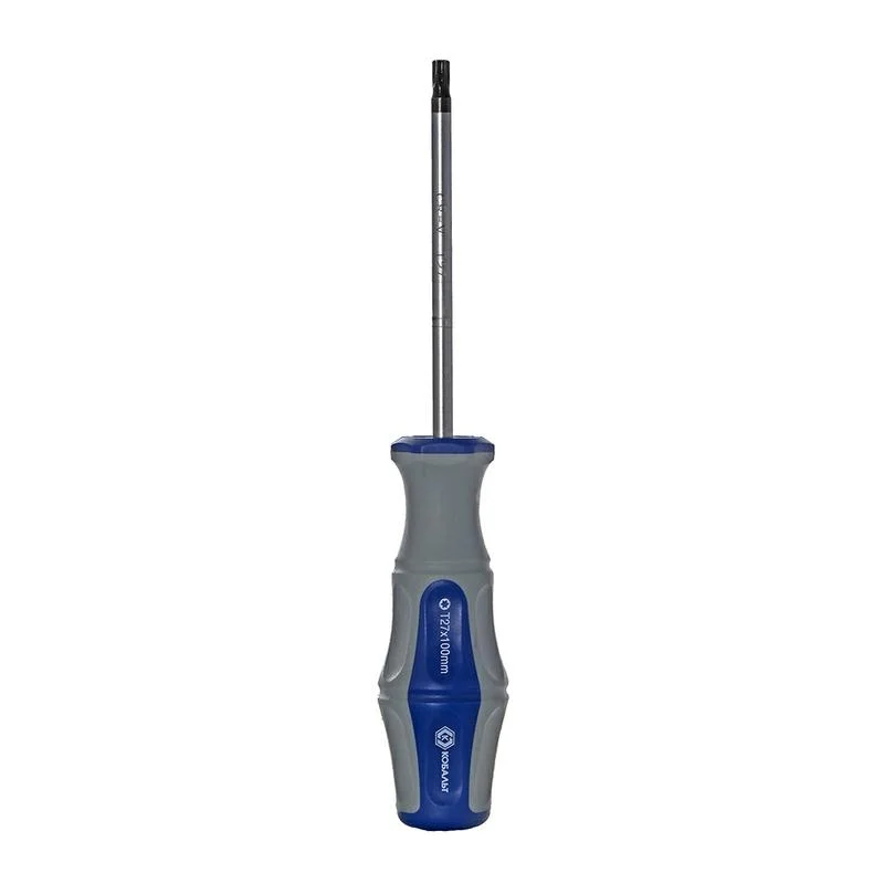 Отвертка Torx Tamper-27 х 100 мм, КОБАЛЬТ, Ultra Grip, CR-V, двухкомпонентная рукоятка, подвес Отвертка Torx Tamper-27 х 100 мм, КОБАЛЬТ, Ultra Grip, CR-V, двухкомпонентная рукоятка, подвес