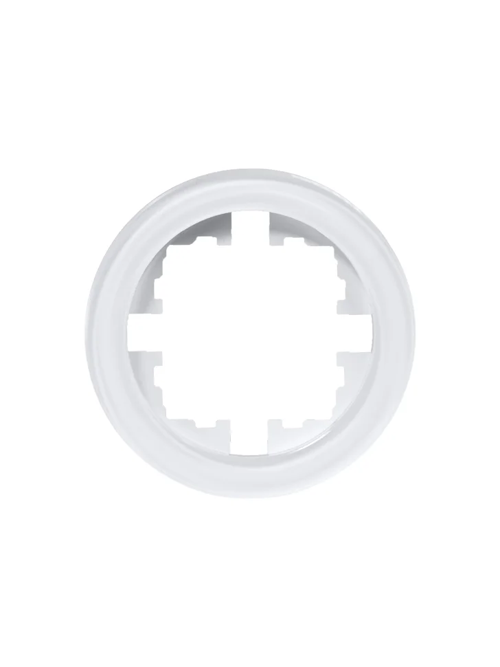 Рамка одноместная горизонтальная Lezard OSEN акриловая белая матовая