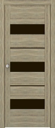 Дверь UBERTURE МОДЕРН 10004 стекло чёрное, дуб европейский, 60 Дверь UBERTURE МОДЕРН 10004 стекло чёрное, дуб европейский, 60