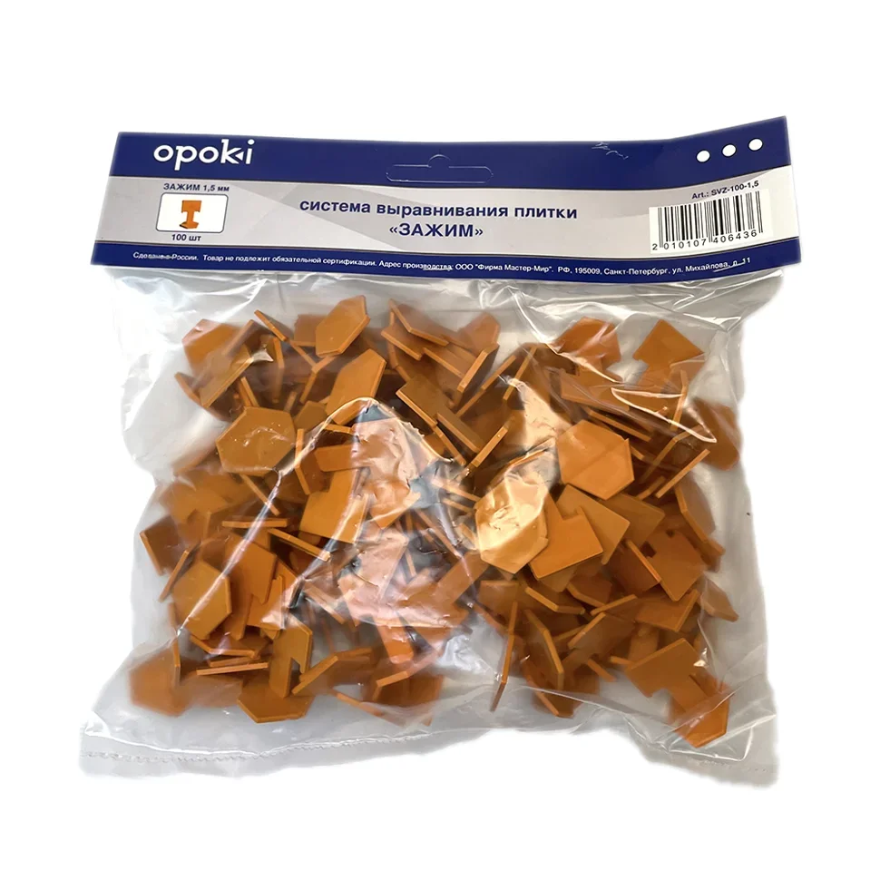 Зажим СВП OPOKI VSVZ-100-1,5, 1,5 мм, 100 шт (ворота)