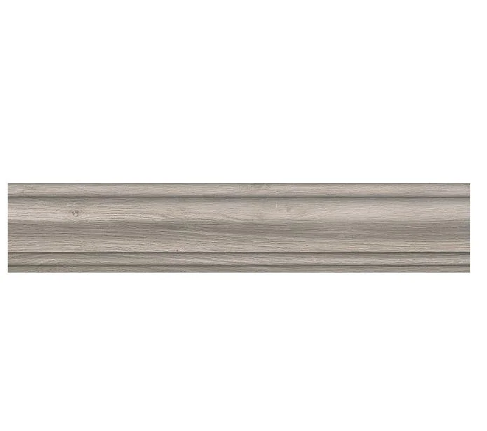 Плитка KERAMA MARAZZI Арсенале серый светлый плинтус 39,6х8х15,5 арт.SG5159&#92;BTG