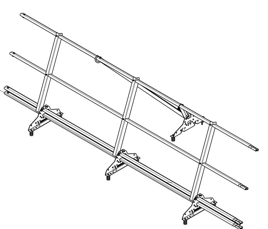 Ограждение кровельное со снегозадержателем GrandLine, h=0.9 L= 3m, RAL **