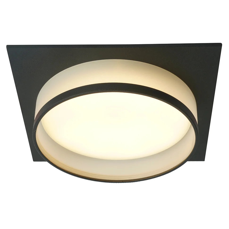 Светильник точечный Feron DL701 5W 230V GX70, черный, квадрат, без лампы Светильник точечный Feron DL701 5W 230V GX70, черный, квадрат, без лампы