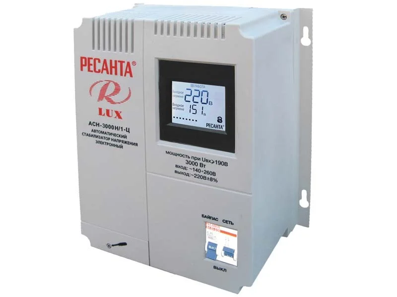 Стабилизатор Ресанта АСН-3000Н/1-Ц Lux