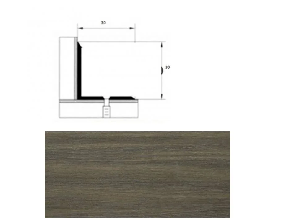 Порог АПУ 008 алюминиевый 2700*30*30 мм угловой внутренний (42 дуб капучино) Порог АПУ 008 алюминиевый 2700*30*30 мм угловой внутренний (42 дуб капучино)